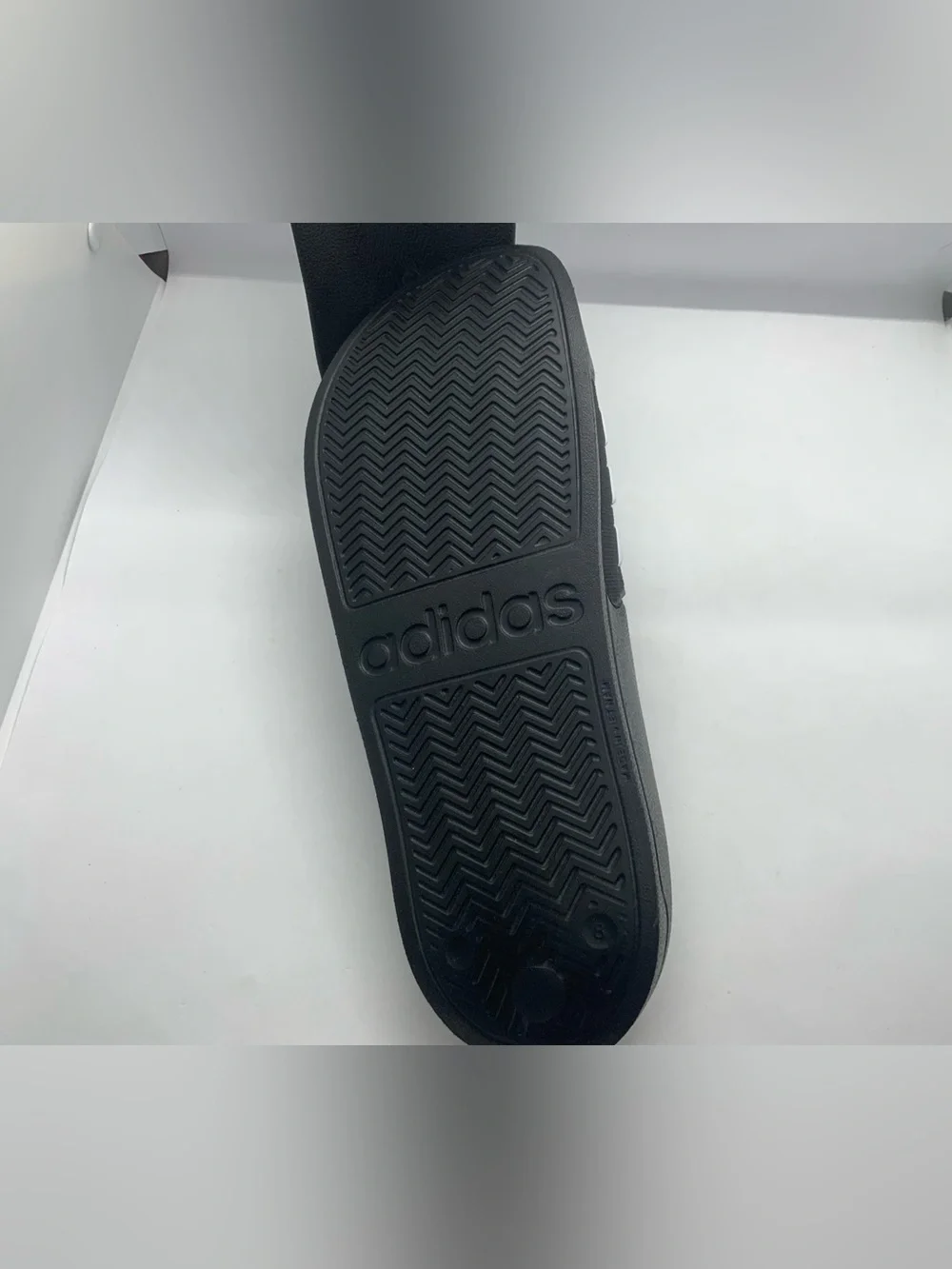 Adidas Black & White Adilette Slide Sandal